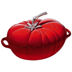COCOTTE 25 CM, TOMATE, CERISE, FONTE